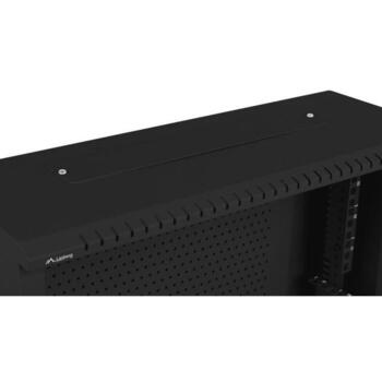 Lanberg настенный монтажный шкаф WAF1-5203-04-00B, 540mm, 4U, 3U, 60kg, 2 вертикальные рейки, 2 горизонтальные рейки, металл (WAF1-5203-04-00B)