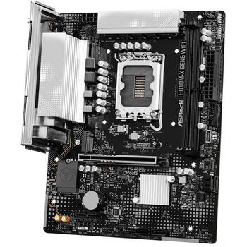 ASROCK H810M-X GEN5 WIFI mātesplate, LGA 1851, DDR5, 2xDIMM, micro ATX, Wi-Fi 6, 2.5GbE, M.2 (H810M-X GEN5 WIFI)