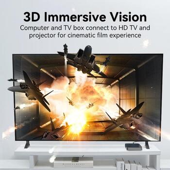 Vention HDMI кабель ALGLI, 8K@60Hz, 48Gbit/s, 3м, с заземлением, Dolby Vision, 3D, динамический HDR (ALGLI)