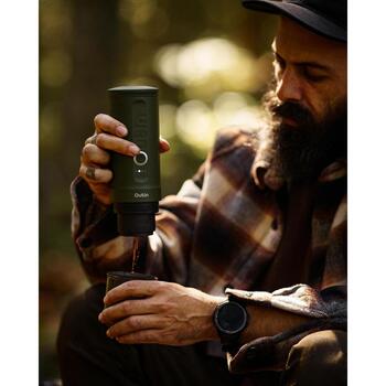 Outin портативная кофемашина A000002, 10W, 0.7kg, 20bar, 0.08l, 7500mAh, 92°C, 180s, USB, 12V, 24V, темно-зеленый, автоматическая (OutinNanoGreen)