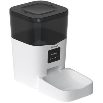 Sponge Automātiskā mājdzīvnieku barotava T-MLX59469, 3L, 5V, nerūsējošais tērauds, balta, Wi-Fi, tips-D, porciju kontrole (T-MLX59469)