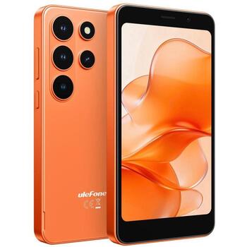 Ulefone viedtālrunis Note 22, 5 collu LCD 480x854, 3GB RAM 32GB, 3000mAh, Android 16, 4G, 2MP kamera, Cosmic Orange (NOTE 22 3/32GB COSMIC ORANGE)