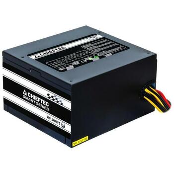 Chieftec Datora barošanas bloks GPS-500A8, 500W, 230V, 47-63Hz, 20+4 pin ATX, 3xSATA, 1x6+2 pin PCIe, aktīvā dzesēšana (GPS-500A8)