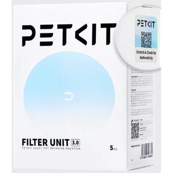 Petkit Фильтр для фонтана G3, P4161, 5 шт, 0.233кг, 3-ступенчатая фильтрация, сетчатый фильтр, активированный уголь (P4161)