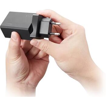 Lenovo Путевой адаптер USB-C AC 40AW0065WW, 65 Вт, AC 100-240 В, 5/9/15/20 В, 4 вилки, компактный дизайн (40AW0065WW)