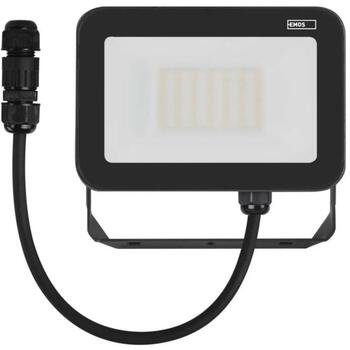 Emos LED-прожектор INOVO ZS2632, 30 W, 3300 lm, 220-240 V, 140 mA, IP65, алюминий, стекло, 4000 K, 120°, 50 000 ч (ZS2632)