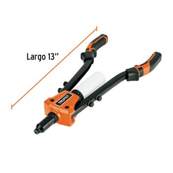 Lieljaudas rokas kniedētājs ar maināmām sprauslām 2,5-6,5 mm RE-TI TRUPER (RE-TI)