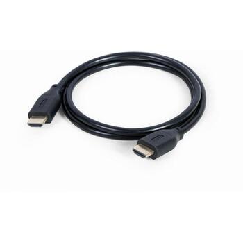 Gembird HDMI kabelis 1M CC-HDMI8K-1M, 8K UHD 60Hz, 48 Gbit/s, 1 m, Melns, Zelta kontakts (CC-HDMI8K-1M)