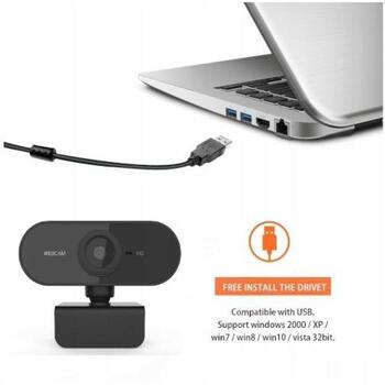 Manta Vebkamera W177, 720p, 30fps, 2MP, USB 2.0, Iebūvēts mikrofons, Plug and Play (W177)