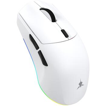 White Shark игровая мышь CADOR WGM-5020, 6400 DPI, 1000 Hz, 6 кнопок, 500 mAh, RGB, белая (CADOR-W)