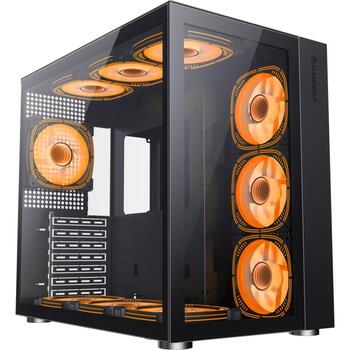 Gamemax Kaste INFINITY BK, 1xUSB 3.0, 1xUSB-C, 1xAustiņas, 7 paplašināšanas sloti, 6 iekšējās vietas (INFINITY BK)