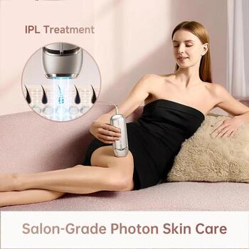 Dreame Nova IPL AHR01-GOLD, 27J, 0.2s, 3.9cm², 1200nm, 5 līmeņi, 3 režīmi, 10 min, safīra dzesēšana, rozā zelts (AHR01-GOLD)