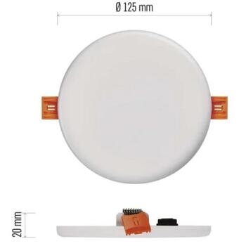 Emos LED светильник VIXXO ZV1132, 10 W, 900 lm, 220–240 V, IP65, 125 mm, нейтральный белый, алюминий (ZV1132)