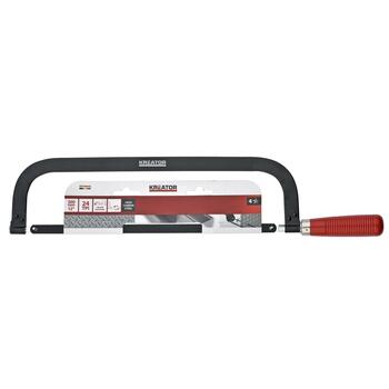Kreator metāla zāģis KRTH80406, 300mm, 12.5mm, 24 TPI, Mn65 tērauda asmens, plastmasas rokturis, 4 stiprinājuma pozīcijas (KRTH80406)