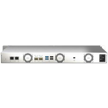 Qnap NAS TS-435XEU-4G 4-bay, 2.2GHz 4-core CPU, 4GB DDR4 atmiņa, 2x 2.5GbE, 2x SFP+, 2x M.2, 2x USB 2.0, 2x USB 3.2 (TS-435XEU-4G)