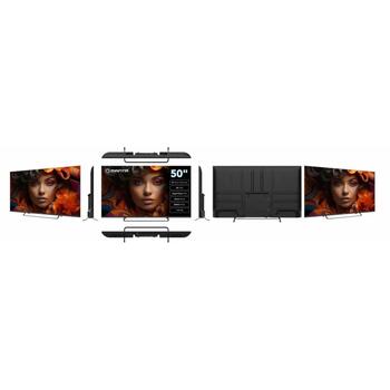 Manta televizors 50LUV125E, 50 collas, 3840 x 2160, 3 HDMI, 2 USB, 10 W, Wi-Fi, HDR 10, Dolby Digital Plus, viesnīcas režīms (50LUV125E)