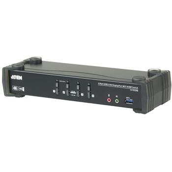 Aten 4-Port USB 3.0 4K DP MST KVM переключатель CS1924M, 4096 x 2160, 4x USB Type B, 2x USB Type A, 4x Audio 3,5mm, 4x DisplayPort (CS1924M-AT-G)