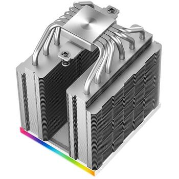 Deepcool Gaisa dzesētājs AK620 DIGITAL SE WH R-AK620-WHADMN-GJD, 68.99 cfm, 2x120mm, 28 dBA, PWM, ARGB, reāllaika displejs (R-AK620-WHADMN-GJD)