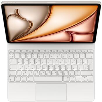 Apple Клавиатура и фолио-кейс MDFW4RS/A, Apple Smart connector, QWERTY, Русский, Белый, Аккумулятор, Трекпад, Громкость, яркость (MDFW4RS/A)