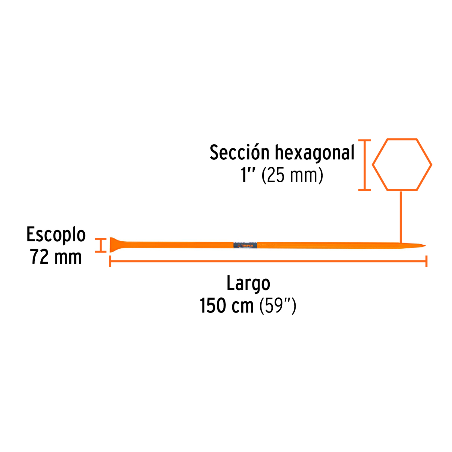 Монтировка 150 см 6 кг Truper (BAP-150)