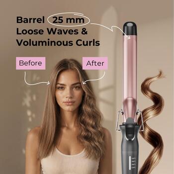 Ray Battler RB 6566 Curling Iron 25mm Diameter (RB 6566)