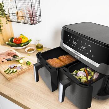Tefal karstā gaisa friteris EY942HE0, 2700 W, 11 L, 2 atvilktnes, 7 programmas, sinhronizācijas funkcija (EY942HE0)