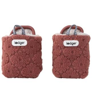 Lodger Slipper Folklore Fleece тапочки SLF 625_6-12, 6-12M, 100% полиэстер, розовый, для девочки, Velcro, нескользящая подошва (SLF 625_6-12)