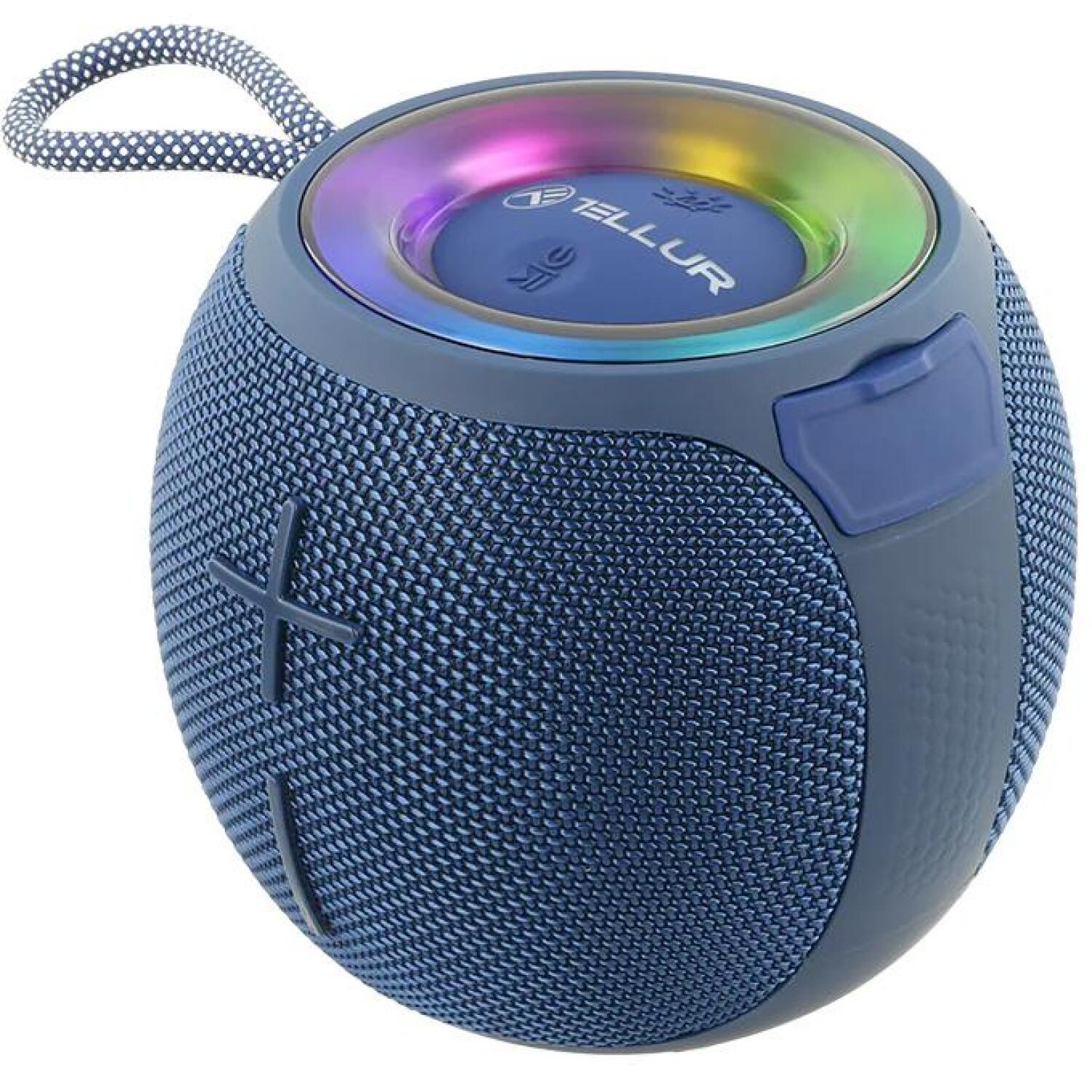 Tellur Bluetooth колонка TLL161271, 12W, синяя, IPX5, TWS, 2000mAh, 7h, USB-C, 100-20kHz (TLL161271)