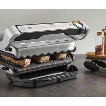 Tefal Elektriskais grils GC718D10, 2000 W, nerūsējošais tērauds/melns, 600 cm², 6 automātiskās programmas (GC718D10)