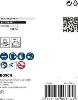 Stiepļu suka D 70 mm, Mazām leņķa slīpmašīnām PRO METAL CLEAN STIEPĻU SUKA, 1608614020, BOSCH (1608614020)