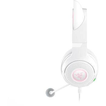 Razer austiņas Kraken Kitty V2 RZ04-04730600-R3M1, 32Ω, 2m, stereo, trokšņu izolācija, trokšņu slāpēšana (RZ04-04730600-R3M1)