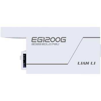 Lian Li Datora barošanas bloks EDGE GOLD 1200 G9P.EG1200G.WH00.EU, 1200W, 80 PLUS Gold, pilnībā modulārs, USB centrmezgls (G9P.EG1200G.WH00.EU)