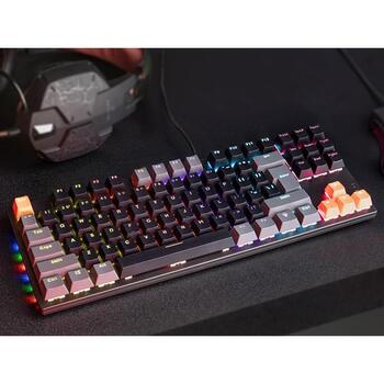 Tracer 47374 Game Zone Blade 87 TRAKLA47374, механическая клавиатура, 87 клавиш, 1,5м, USB, черная, RGB, 6 режимов, 8 мультимедиа (TRAKLA47374)