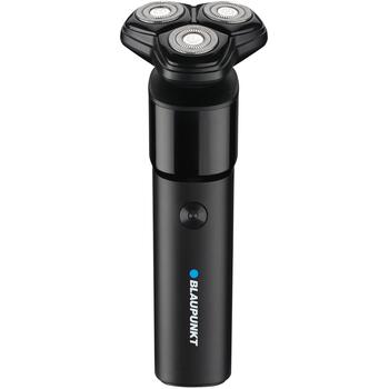 Blaupunkt MSR502 триммер для бороды, ротационный, 3 головки, Li-Ion, 70 мин, USB-C, 60 мин, черный (MSR502)