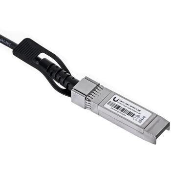 Ubiquiti UACC-DAC-SFP10-0.5M, Оптоволоконный кабель SFP+, 0.5m, 10 Gbit/s, Черный, Мужские разъемы (UACC-DAC-SFP10-0.5M)