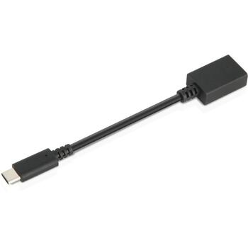Lenovo USB-C uz USB-A adapteris 4X90Q59481, 0,14m, 5Gbit/s, 5V/2A, USB 3.2 Gen 1, melns (4X90Q59481)
