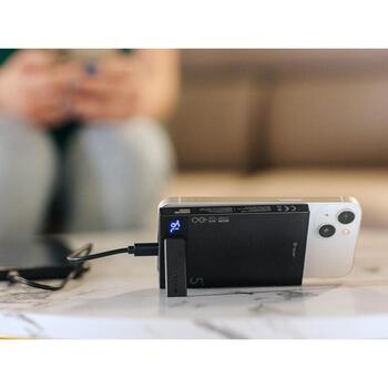 Tracer Strāvas banka TRABAT47644, 5000 mAh, USB-C 5V/3A, 9V/2A, 15W bezvadu uzlāde, Power Delivery 20W, Quick Charge 3.0 (TRABAT47644)