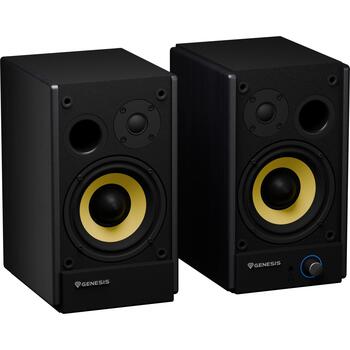 Genesis колонки Arsen 502BT NGS-2417, 60 Вт, 50 - 20000 Гц, 2.0 канала, Bluetooth 5.3, RCA, оптический, черный (NGS-2417)