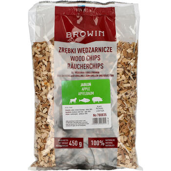 Browin Щепа для копчения 780835, 450г, 6-8мм, Яблоня, Класс 8, Без добавок (780835)