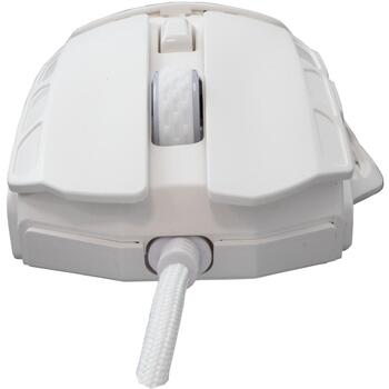 White Shark Datorspēļu pele Ector, ECTOR-W, 123mm, 75mm, 40mm, 65g, 7 pogas, 1.8m, 7200-12400 DPI, USB 2.0, RGB apgaismojums (ECTOR-W)