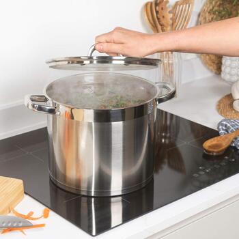 Salter Кастрюля BW13905, 9L, 24cm, нержавеющая сталь, стеклянная крышка, совместима с индукцией (BW13905)