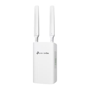 Omada 4G+ Cat6 AX3000 Wi-Fi 6 āra/iekštelpu vārti, TP-Link, ER703WP-4G-Outdoor, 300 Mbps, 2402 Mbps (5 GHz), 574 Mbps (2.4 GHz), 3 Gigabit WAN/LAN porti, 1 Nano SIM karšu slots, IP55 ūdensizturīgs (ER703WP-4G-Outdoor)
