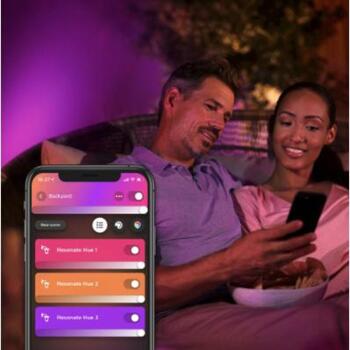 Philips Hue уличный настенный фонарь WCA Resonate 8718696174395, 8Вт, 1180лм, 2000-6500К, IP44, LED, Bluetooth/Zigbee (8718696174395)