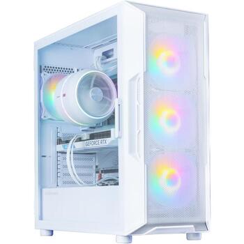 Zalman I3 NEO V2 WHITE, корпус ATX Midi Tower для ПК, 4x120mm RGB вентилятора, белый, 476mm, 219mm, 484mm, 50.5L, сталь (I3 NEO V2 WHITE)