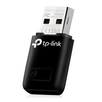 TP-Link TL-WN823N N300 мини Wi-Fi USB-адаптер 300 Mbps 2.4 GHz USB 2.0 Чёрный (TL-WN823N)