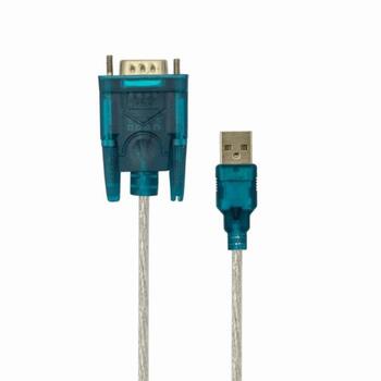 Sbox USB-RS232/R, USB A M.-> RS-232 M., 2m, 480 Mbit/s, CH340T, прозрачный, витая пара: Нет (USB-RS232/R)