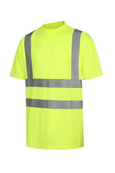 Pesso Hi-Vis футболка HVM_G-3XL, желтая, 3XL, 170 g/m², 100% полиэстер, Quick Dry, светоотражающие полосы, CE 471 2 категория (HVM_G-3XL)