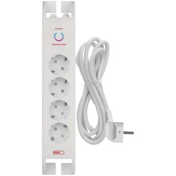Emos Защита от перенапряжения P54212, 2м, 900Дж, 4x2P+PE, 16А, 3680Вт, EMI/RFI фильтр, защита от детей (P54212)