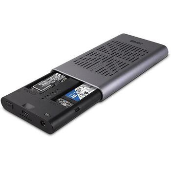 Lindy корпус SSD 43382 USB 3.2 Gen 2x2, Два M.2 NVMe, Функция клонирования (43382)