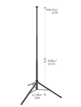 Akumulatora lapma, 2500 lm, ar statīvu CAS, Scangrip, 03.6110C, 2 x 40 LED, IP30 (03.6110C)